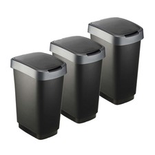 ROTHO 3er-Set Swingeimer 25l TWIST Abfalleime...
