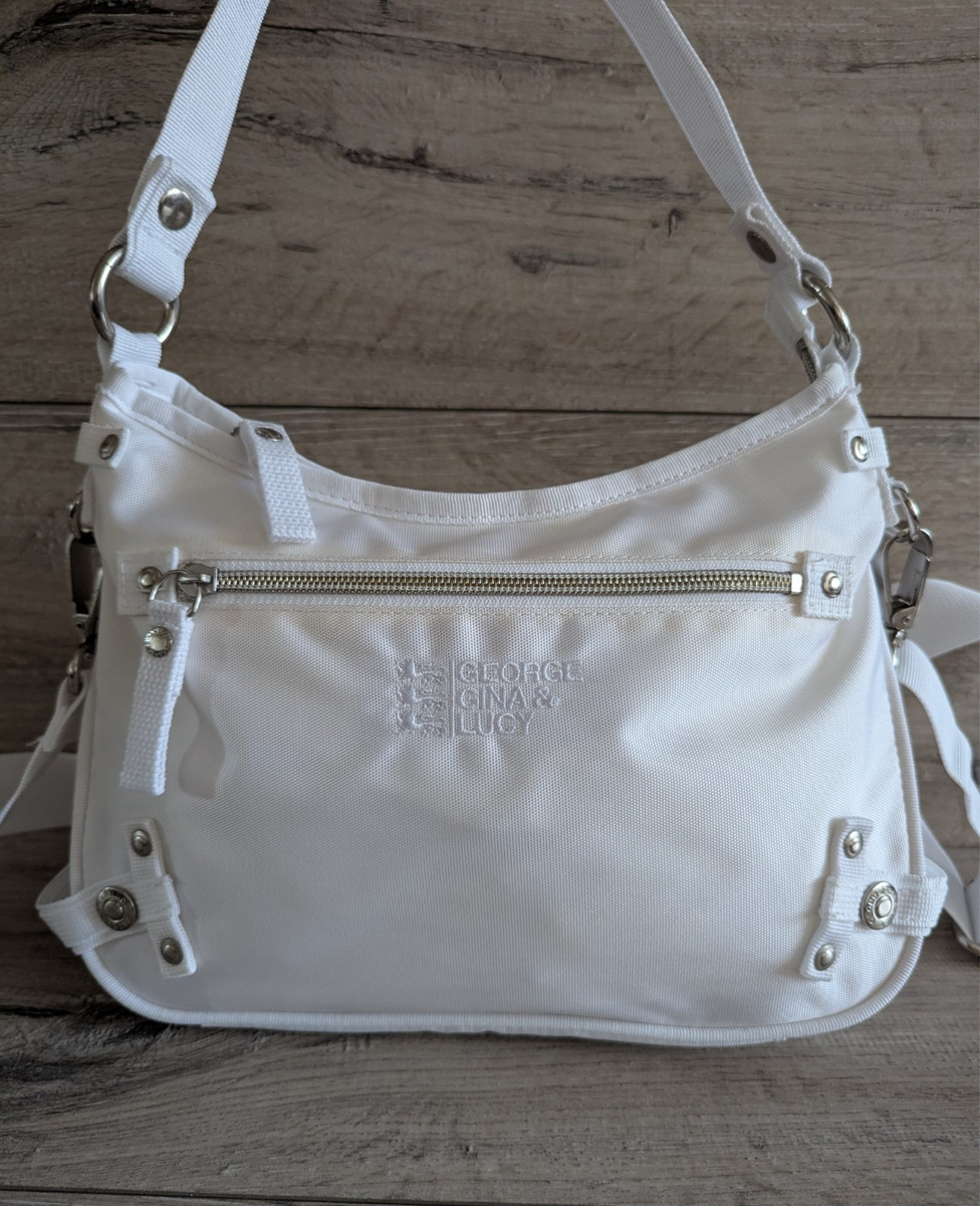 George Gina & Lucy Y2K Shoulder Crossbody Bag White GGL Me
