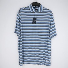 Cremieux Classics Men's Polo Shirt M Medium Blue White 100 Cotton NWT 79.50