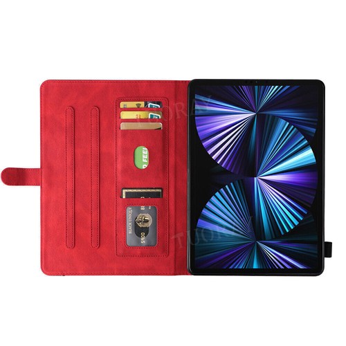 For iPad 6/7/8/9/10th Pro 11 Air 5 4 3 Mini Leather Flip Case Smart Stand Cover - Picture 55 of 74