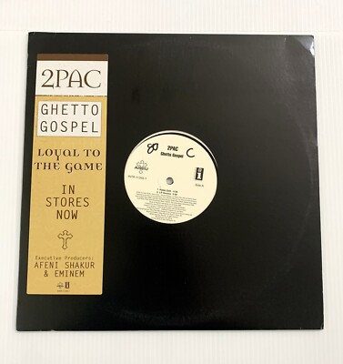 GHETTO GOSPEL (Single) 2Pac VINYL 2004 Produced By EMINEM/ AFENI SHAKUR - RARE