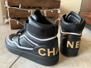 high top chanel shoes