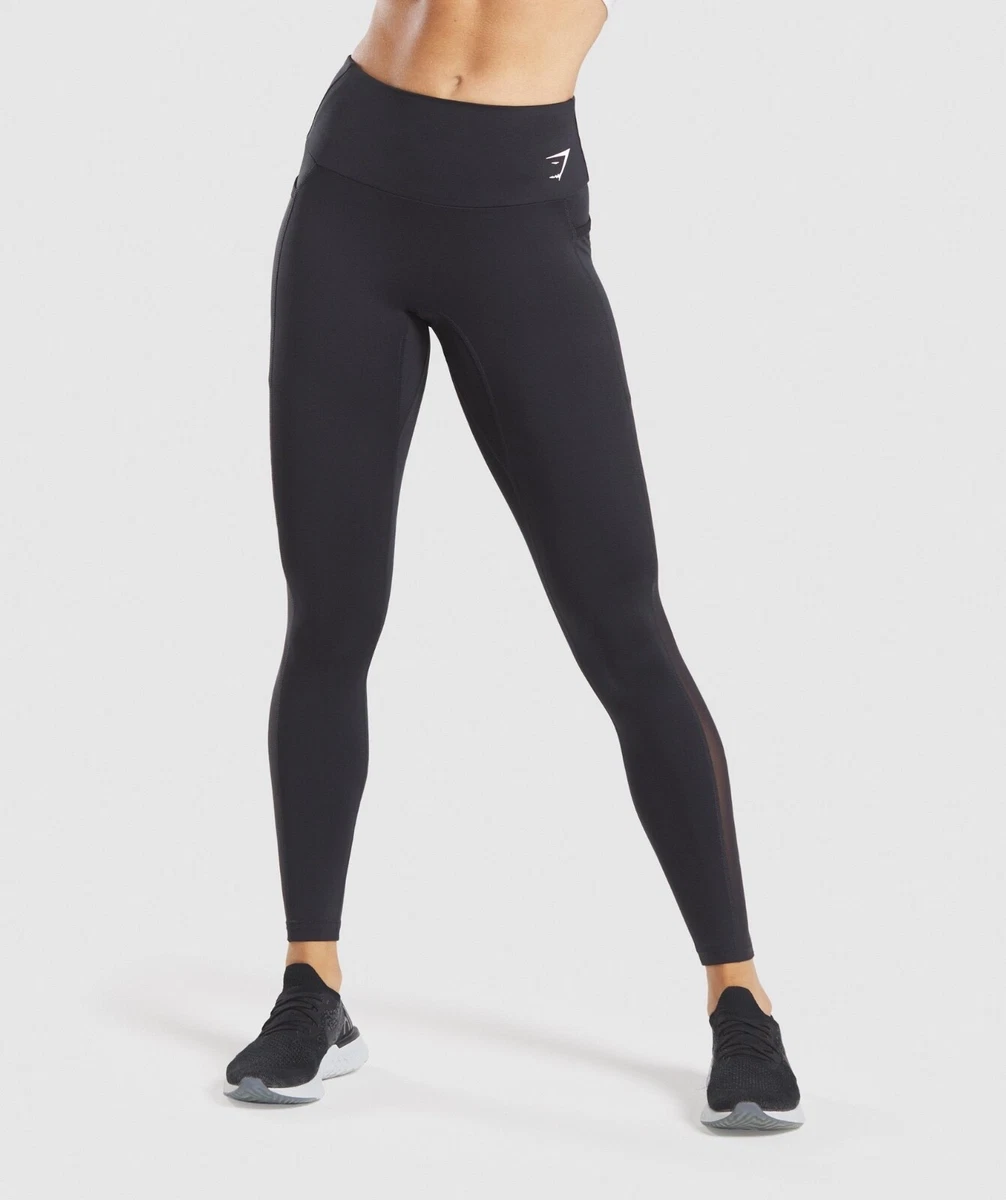 Gymshark High Rise Mesh Training Athletic Leggings with Pockets