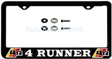One License Plate Frame Stainless Steel Vinyl Lettering For Toyota 4runner One License Plate Frame Stainless Steel Vinyl Lettering For Toyota 4runner