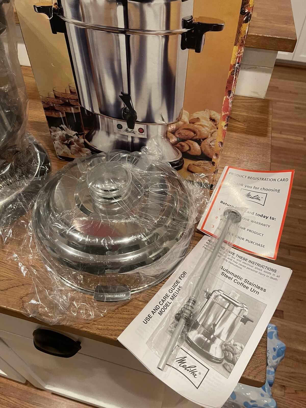 Melitta Catering 45 Cup Stainless Steel Coffee Urn Percolator MEU45 NEW