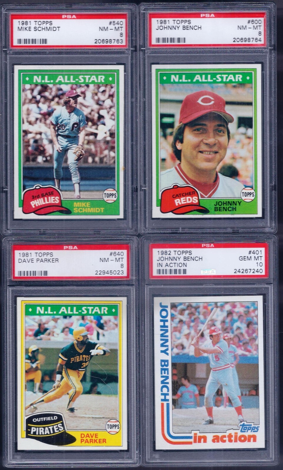 PSA 8 1981 Topps #640 Dave Parker Pittsburgh Pirates All-Star ONLY!