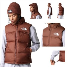 Mens The North Face 1996 Nuptse Down Gilet Brown ALL Sizes Brand New RRP £280