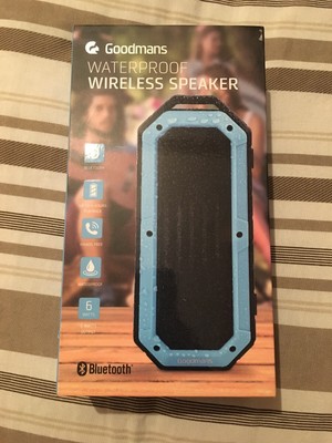 goodmans waterproof wireless speaker