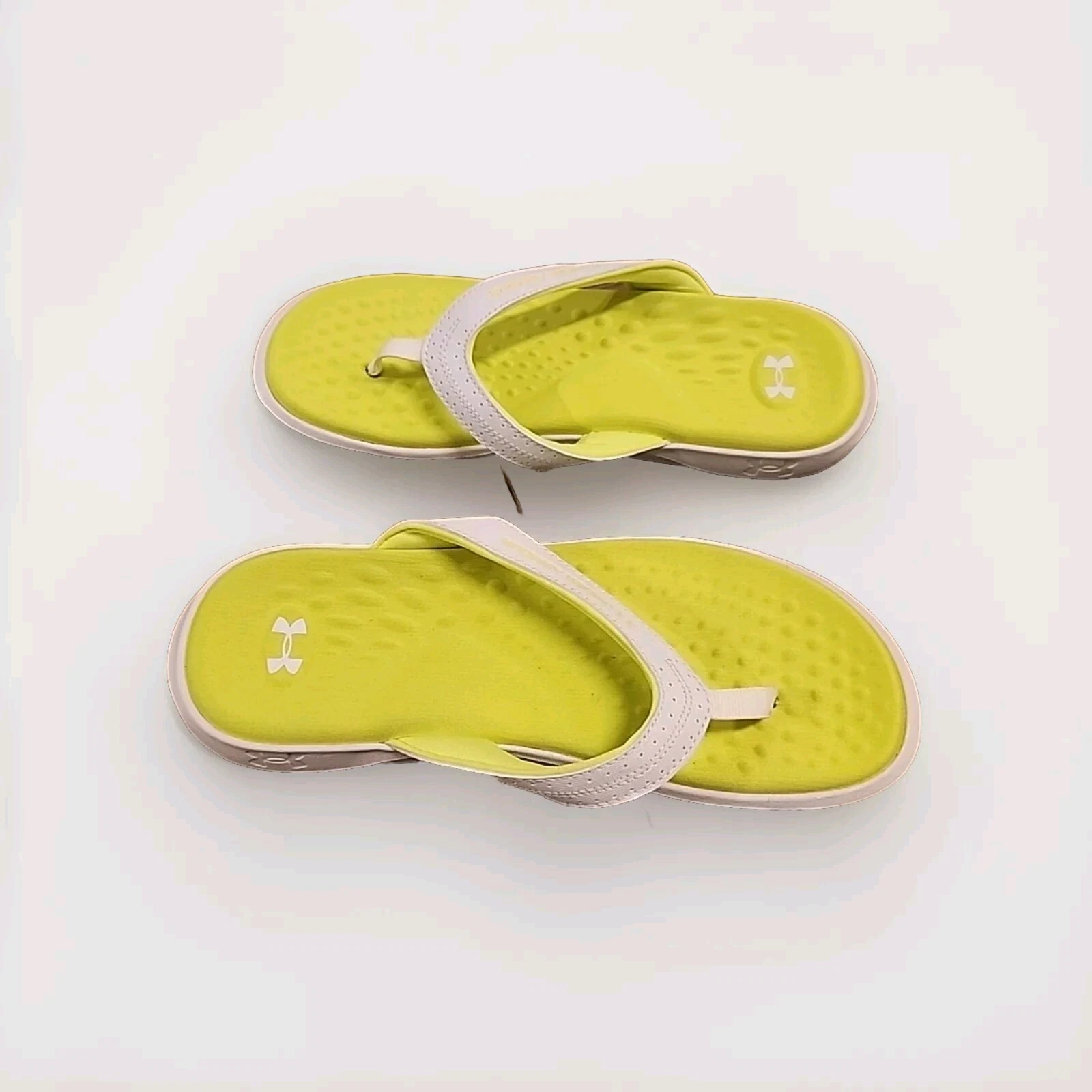 Size 8 Under Armour Ignite Pro Marbella Flip Flops Sandal 3026030-102 Women's