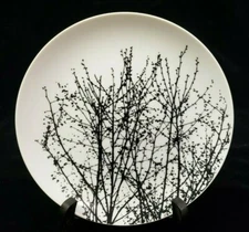(1) Vera for Mikasa the Birches Black L1078 Japan 7 1/2" Salad Plate *11 AVAIL