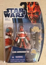 Star Wars The Clone Wars Clone Commander Fox CW18 3.75 Coruscant Shock Trooper