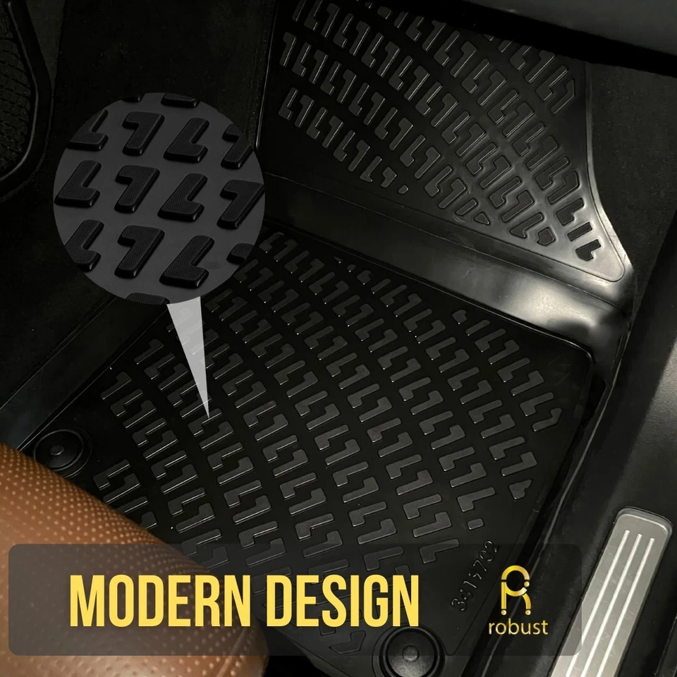 Car Floor Mats Liners For Mitsubishi L-200 2005-2014 All Season Heavy Duty Rugs - Image 4 of 4