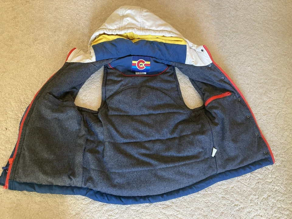 Chaleco acolchado Yo Colorado Epic Fader unisex XXS con capucha Foto 3 de 4