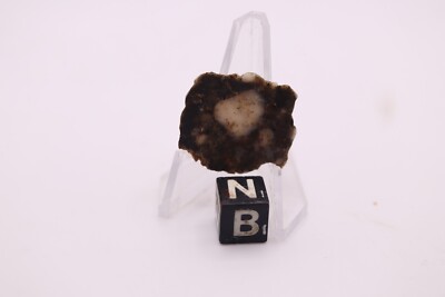 Laayoune 002 Lunar  meteorite ultra thin slice! Weight 1.13 grams  1 inch