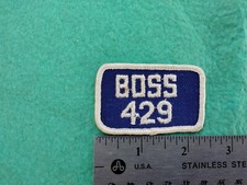 Vintage Boss 429 Ford Mustang Parts Dealer Service Uniform Patch