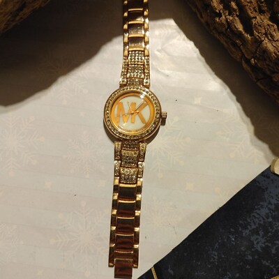Wristwatch Michael Kors Logo Stainless Steel Rose Gold Watch  display picture 2