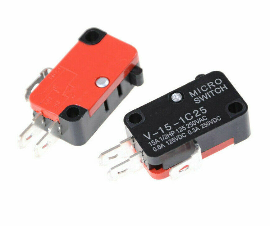 Pack of 2 Micro Limit Switch For Omron V-15-1C25 15A 125/250VAC #E66D