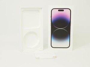Apple iPhone 14 Pro Verpackung Leerbox Karton Box OVP Deep Purple Lila 128GB