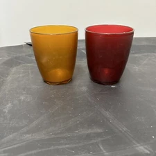 Tupperware Open House Collection 10oz Cups Jewel Tones 4792A Set of 2