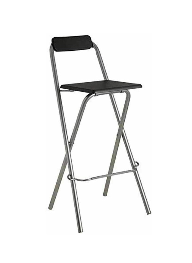 Strong Quality Folding Breakfast Bar Stool Square Seat Chair Stool