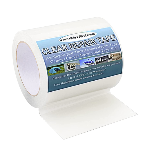 RV Awning Repair Tape, Ultras Sticky Canvas Repair Tape Kit, Waterproof Clear eBay