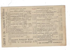 1896 UX12 Postal Cards, Boston MA, Advertising Chapin & Co. Mill Feed, Seed