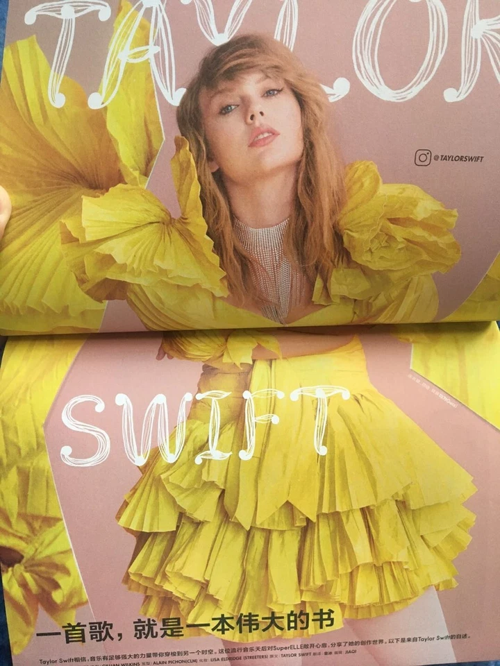 Taylor Swift on magazine ELLE China, 2019, small size magazine Foto 2 de 4
