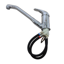 Comet Roma Mixer Tap w/ Tails Microswitch & Long Spout Caravan Motorhome Boat