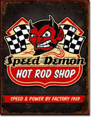 Schild USA 30 x 40 cm Hot Rod Tuning Speed Shop Poster Autorennen Racing  *100