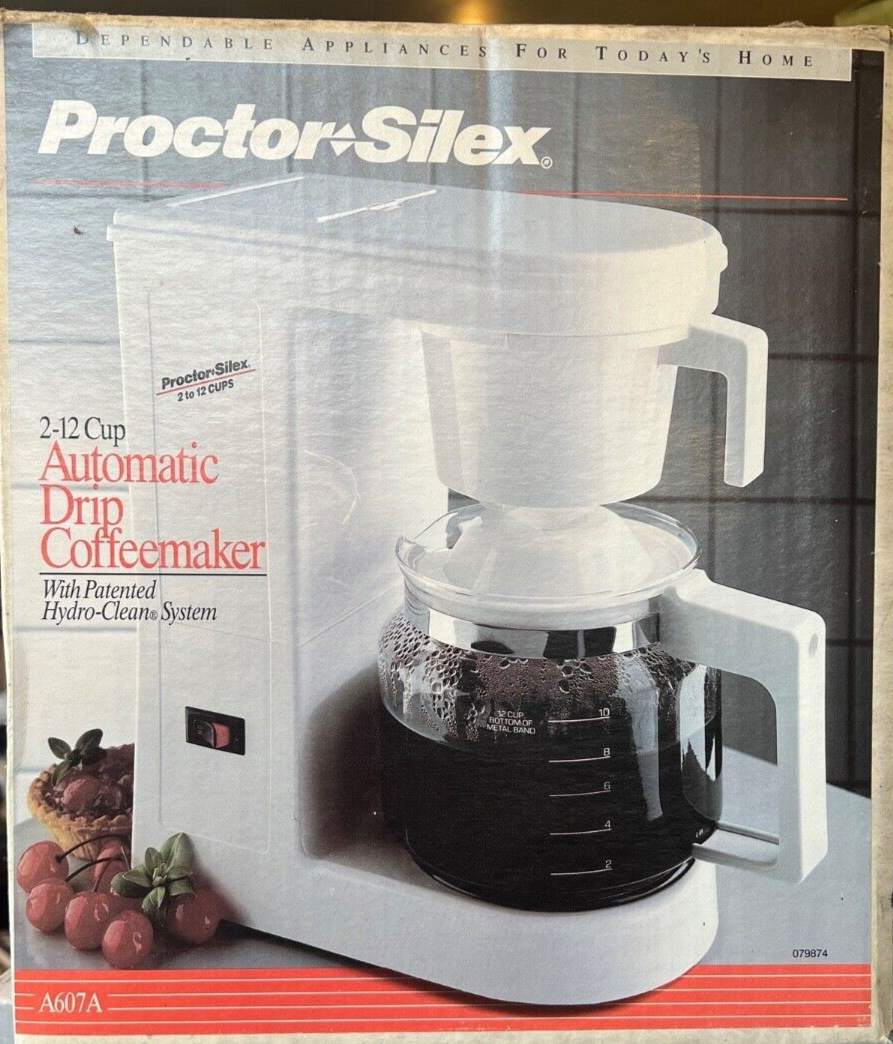 NEW Vintage Proctor Silex 12 Cup Automatic Drip Coffeemaker