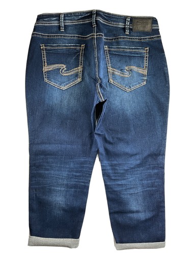 Womens Silver Jeans Mid Rise Sam 