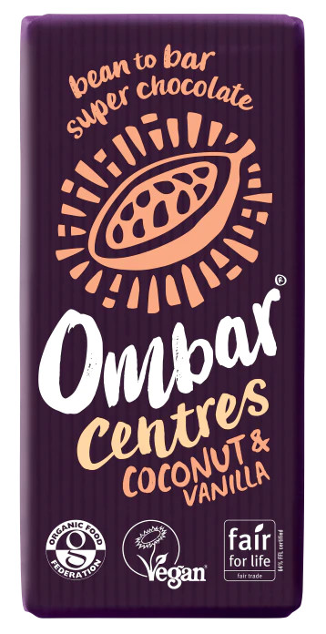 Ombar Coconut & Vanilla Centre Bar 70g