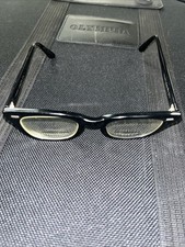 Vintage Bausch  Lomb Eyeglasses Black USS USA Made Frames 46-20 Excellent Condi
