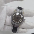 Classic Atlantic 17 Jewels Swiss Mens Military Wrist Watch Vintage Red Second