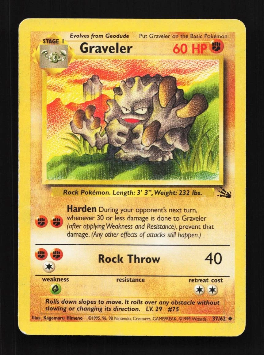 graveler pokemon card value for sale Retreat Cost Graveler 2002 Legendary Collection #44