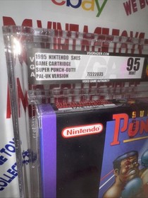 Vintage 1995 Super Punch Out SNES Video Game PAL -UK Version Graded VGA 95 🔥