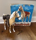 Vintage MARX Johnny West THUNDERBOLT  Western Range Horse 1960s Tack READ
