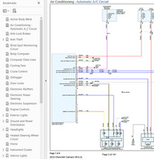 Chevrolet Camaro 2023 Completo Color Cableado Diagrama Esquemático V8 6.2L pdf