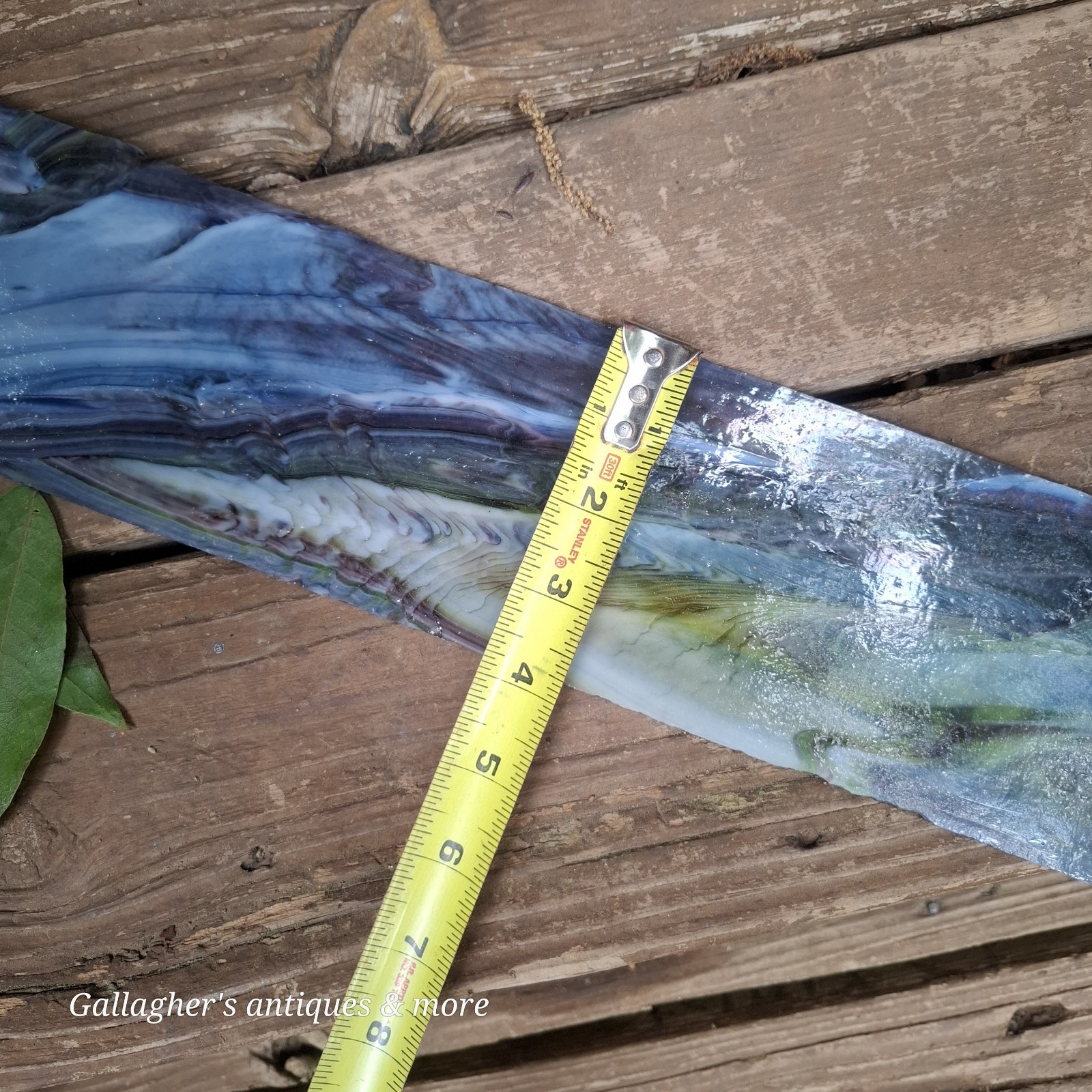 Vintage Stained Glass Sheet Panel 16.5 X 3-3/4 Beautiful