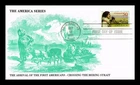 US COVER BERING LAND BRIDGE 50C AIR MAIL FIRST DAY ISSUE ALL OVER KMC VENTURE