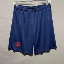 Adidas Manchester United Navy Blue Climacool Soccer Shorts Mens Large 2016/2017