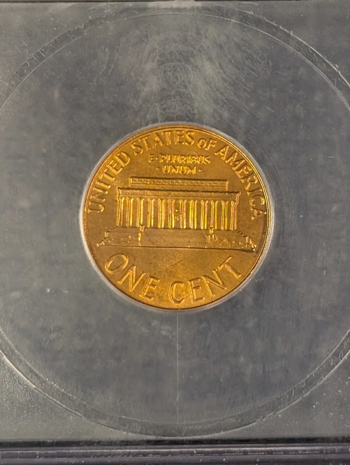 1977-D MS 67+ RD Lincoln Memorial One Cent ICG AUSTIN HUTTO Signed White Label - Image 4 of 4