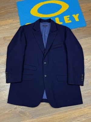 Mens Engineered Garments Made in USA Blue Wool Heavy Blazer Jacket Size L