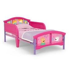 Peppa Pig Plastic Toddler Bed by Delta Children, Pink