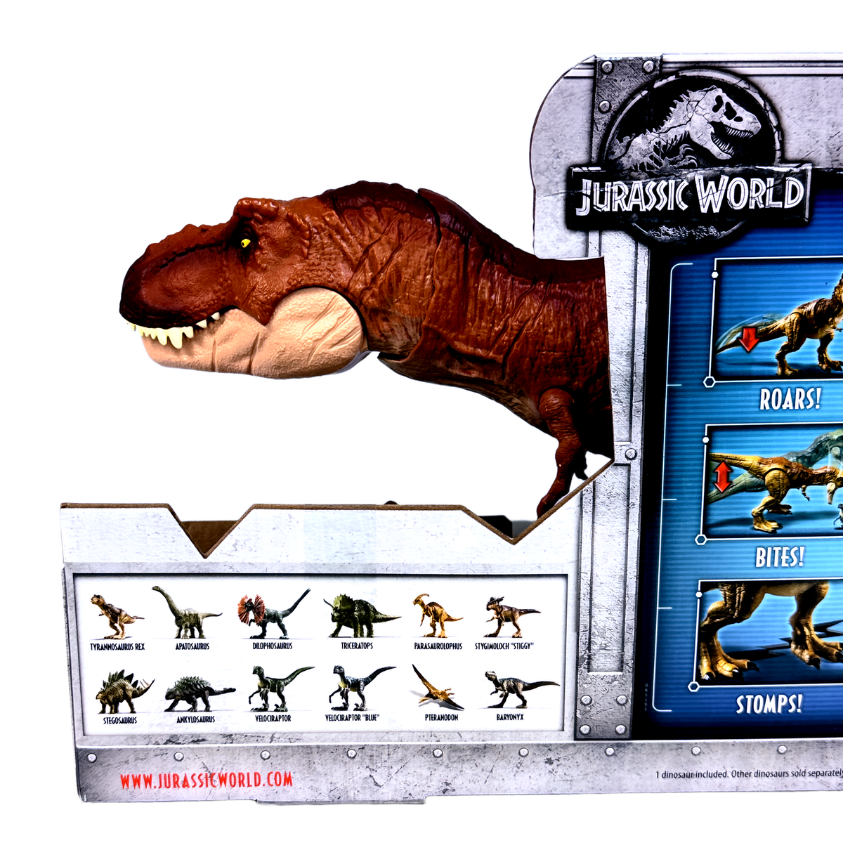 Jurassic World Mattel – Tyrannosaurus Rex Thrash 'n Throw, Figurine Articulée Pour Enfants