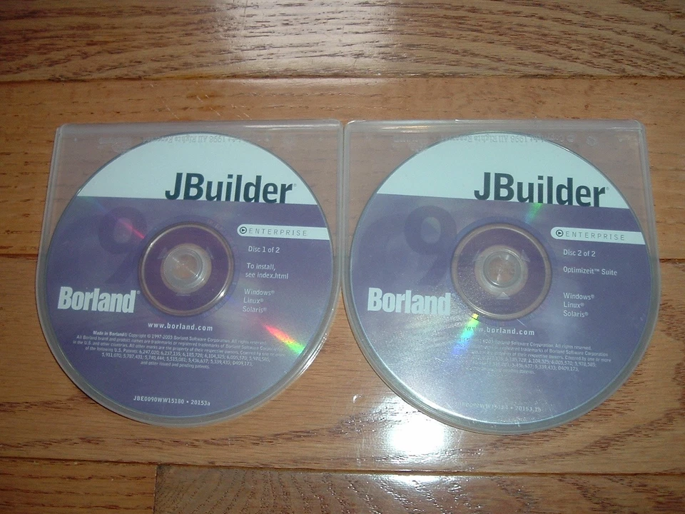 Embarcadero Borland JBuilder 9 Enterprise. 3 orig. disks Windows Linux Solaris - Image 3 of 4