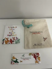 Tiffany&Co. Limited Edition Andy Warhol Coloring Book and Pencils Set Canvas Bag