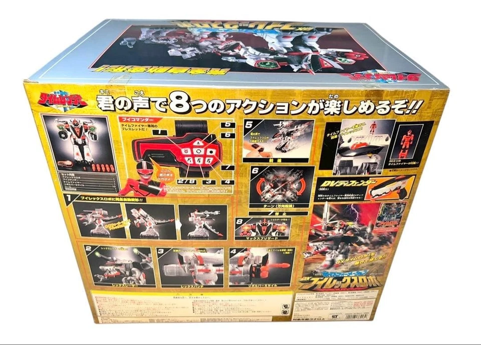 BANDAI Power Rangers Time force DX V Rex Megazord Robo w/Box Excellent - Image 3 of 4