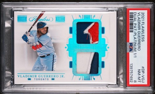 2021 Flawless Vladimir Guerrero Jr Platinum Dual Patch GU Auto SSP ONE 🔥