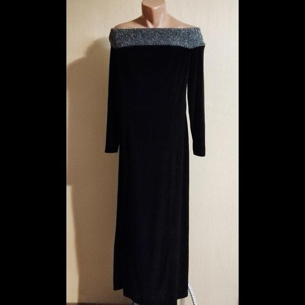 Women Joseph Ribkoff Dress Black Velvet Other